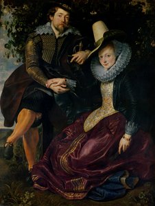 Selvportræt med Isabella Brandt, hans første kone, i kaprifolien, ca. 1609